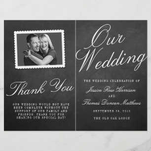 Los programas de colecta de Bodas Fancy Chalkboard