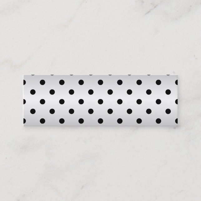 Los puntos de polka en blanco y negro son tarjetas (Anverso)