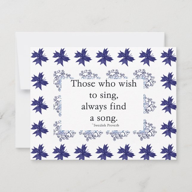 Los que desean cantar la invitación (Anverso)