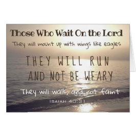 Los que esperan al Señor correrán y no se cansarán