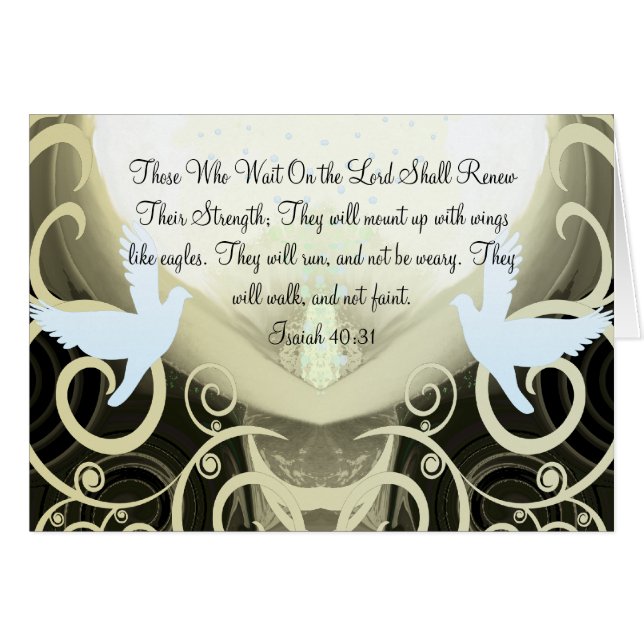 Los Que Esperan Al Señor Renuevan Su Fuerza (Anverso (Horizontal))