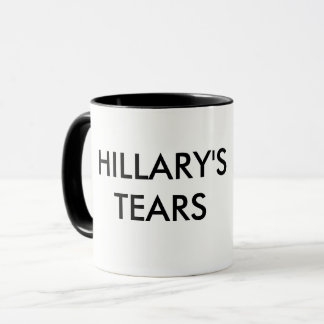 Los rasgones de Hillary - taza sonriente del