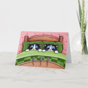 Los ratones de la cama existen - tarjeta de