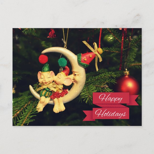 Los ratones de la Navidad en la luna (Anverso)