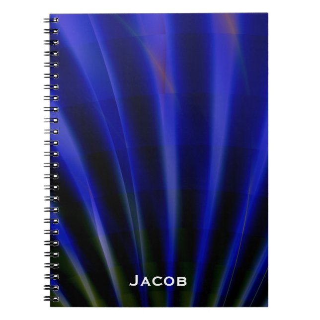 Los rayos azules personalizaron el cuaderno (Frente)