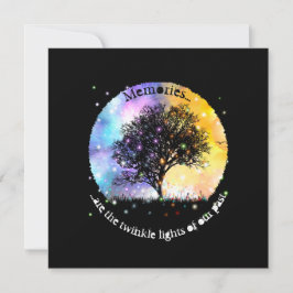 Los recuerdos son luces de brillo cosmal árbol de 