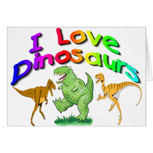 Los regalos de los dinosaurios de los niños "amo"