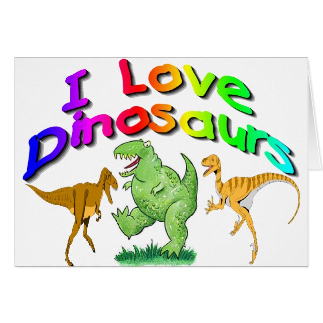 Los regalos de los dinosaurios de los niños "amo" (Anverso (Horizontal))