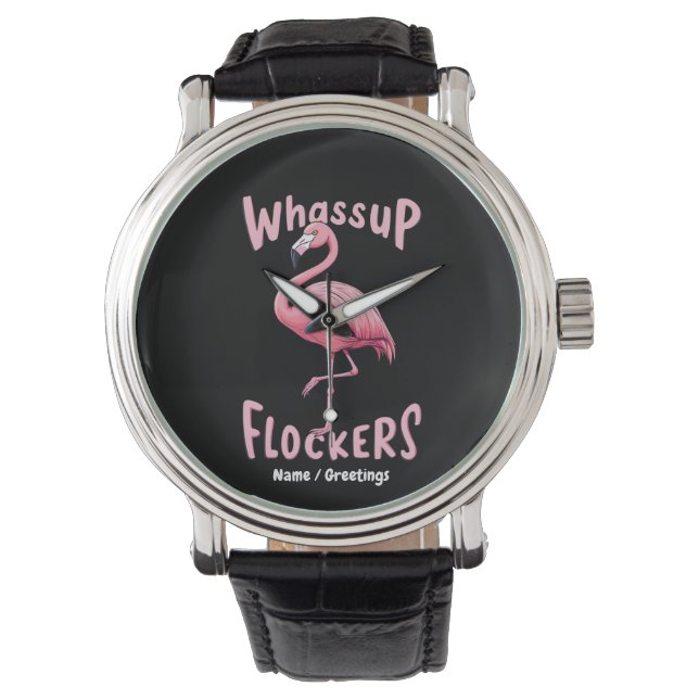 Los Relojes De Whassup Flamingo Diseñan Un Flamenz (Anverso)