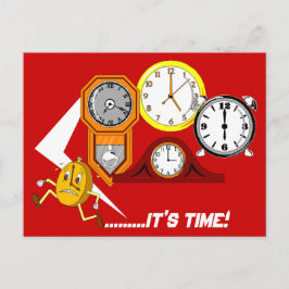 Los relojes del recordatorio de la cita es POSTAL