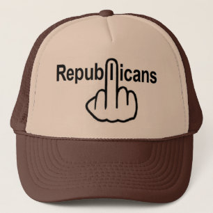 Los republicanos gorras dan la vuelta