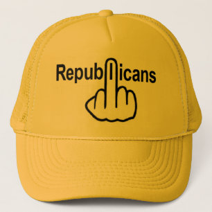 Los republicanos gorras dan la vuelta