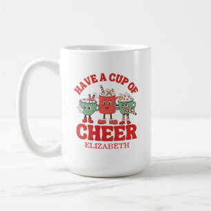 Los Retro Tienen Una Copa De Navidades Alegres De