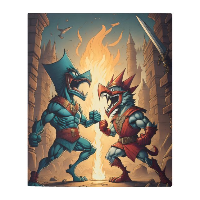 Los reyes luchan contra el arte personalizado en e (Anverso)