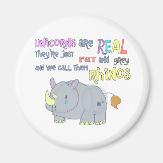 los rinocerontes son un imán de unicornio feo