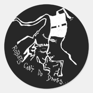 Los robots no pueden hacer drogas Pegatina