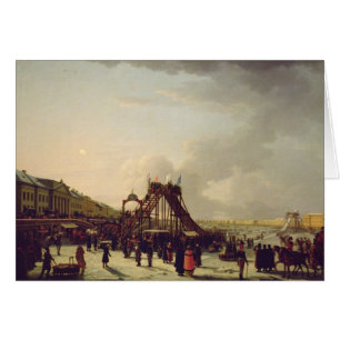 Los roller coaster en el Neva en el St.
