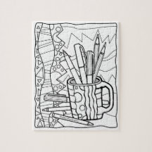 Los ROMPECABEZAS usted COLOREA - una TAZA LLENA de