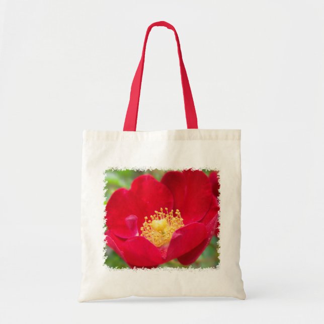 Los rosas son la bolsa roja de tote (Frente)