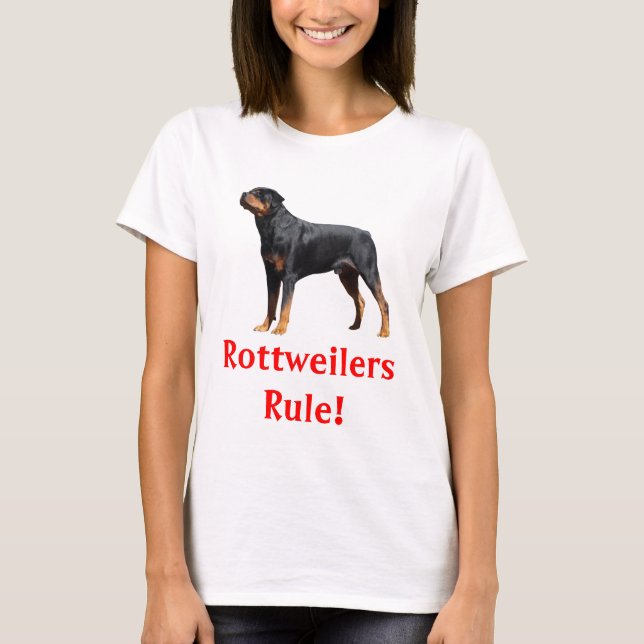 Los Rottweilers gobiernan la camiseta de las damas (Anverso)