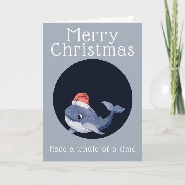 Los saludos de Navidad tienen una ballena (Anverso)