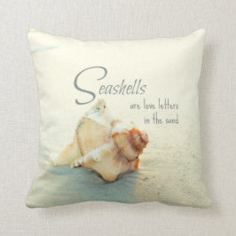Los Seashells son almohada de la cita de las