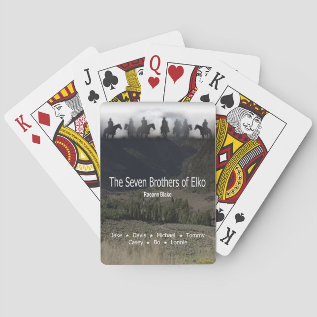 Los siete hermanos de Elko jugando cartas (Reverso)