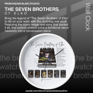 Los siete hermanos de Elko reloj de pared