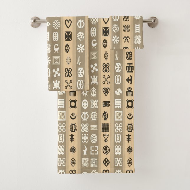 Los símbolos de Adinkra del africano rayaron el (In situ)