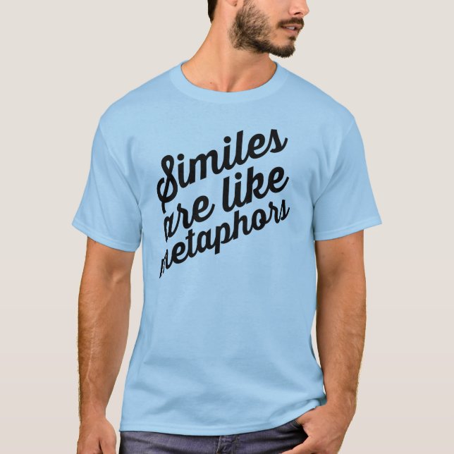 Los símiles son como la camiseta de las metáforas (Anverso)