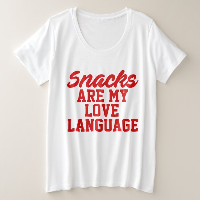 Los snacks son mi idioma del amor (Anverso del diseño)