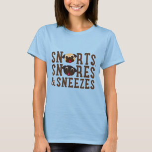 Los Snorts, roncan y estornudan negro y camiseta
