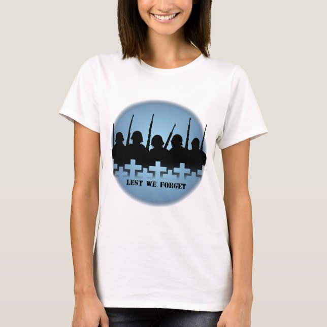 Los soldados rindieron tributo a las camisetas por (Anverso)