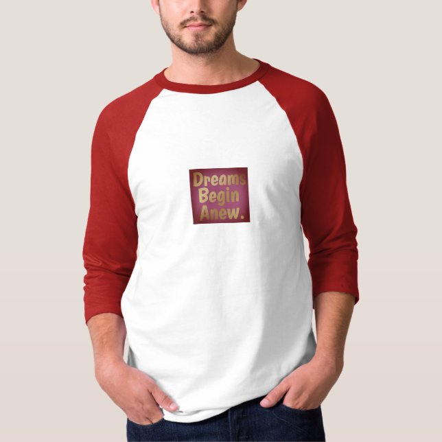 Los sueños empiezan con una nueva camiseta (Anverso)