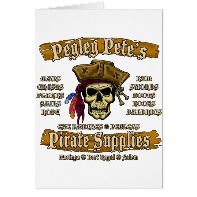 Los suministros piratas de Pegleg Pete (Frente)