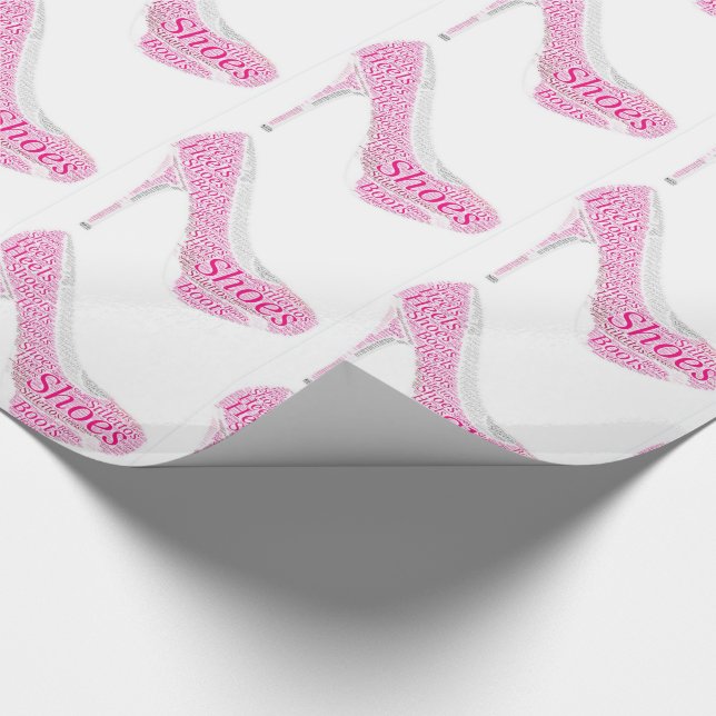 Los tacones rosados boots Papel de ajuste de regal (Esquina)