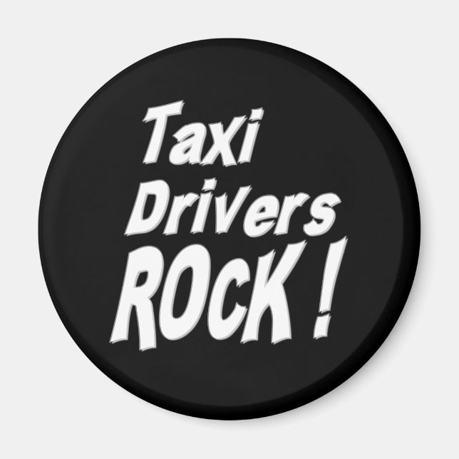 ¡Los taxistas rompen! Imán (Frente)