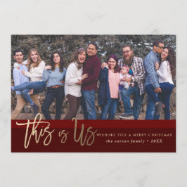 Los *This de la tarjeta de la foto del navidad son