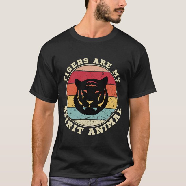 Los tigres son mi camiseta animal espiritual (Anverso)