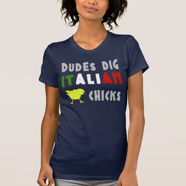 Los tipos cavan la camiseta para mujer divertida (Anverso)