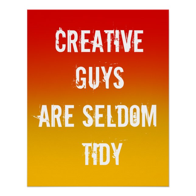 Los tipos creativos rara vez son Posters maricas (Anverso)