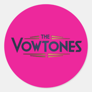 Los tonos de voz - Pegatinas con logotipos (rosa)