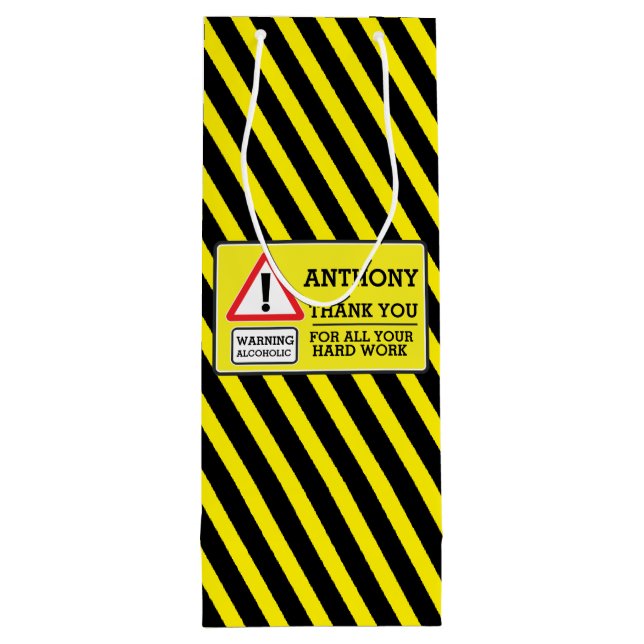 Los trabajadores agradecen la bolsa de vino de sig (Reverso)