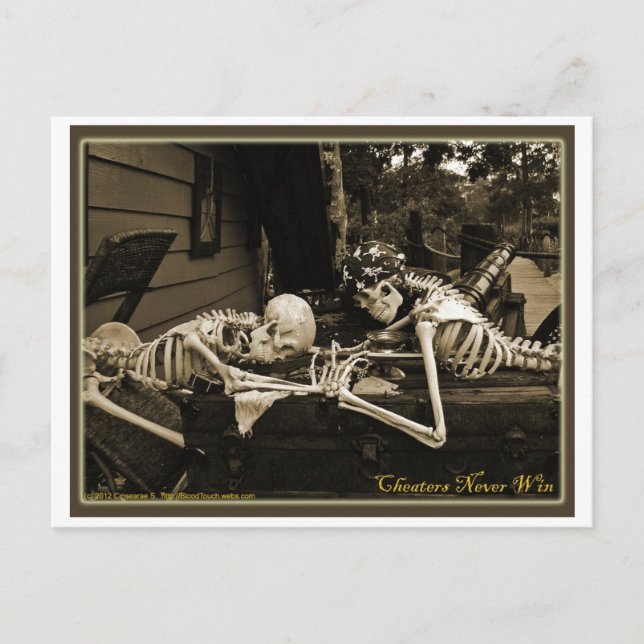 Los tramposos nunca ganan la postal (Anverso)