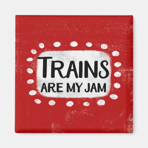 Los Trenes Son Mi Imán De Refrigerador De Jam