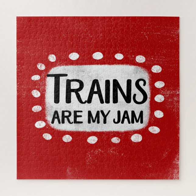 Los trenes son mi rompecabezas de jam jigsaw (Vertical)