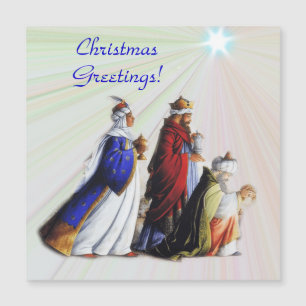 Los tres magos llevando regalos Gloria a Dios