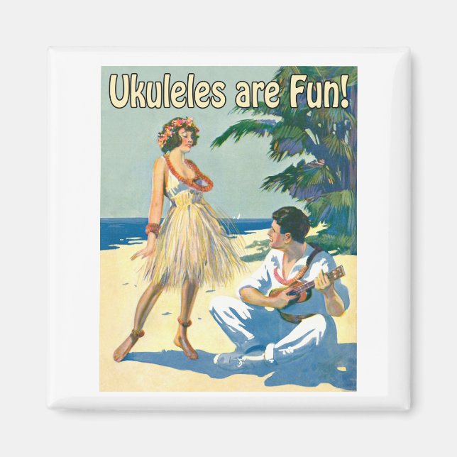 ¡Los Ukes Son Divertidos! Imán (Frente)