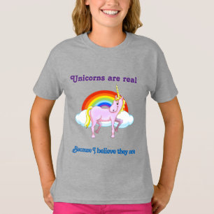 Los unicornios son verdaderos chicas de camisa gru