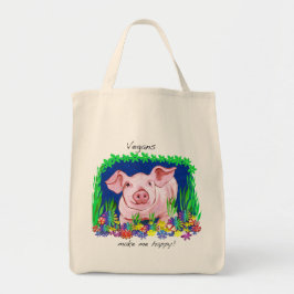 Los veganos me hacen la bolsa de asas feliz del